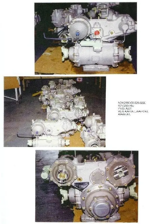 A series of photos showing the various parts of an engine.