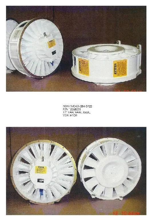 Two pictures of a white drum with yellow stickers on it.